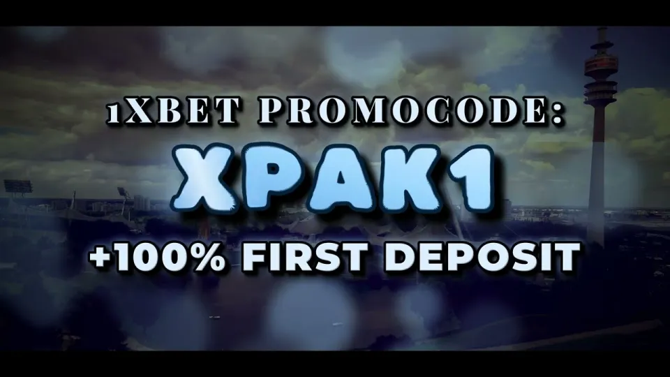 1xBet welcome bonus with promo code XPAK1 gives you a 100% boost on your first deposit
